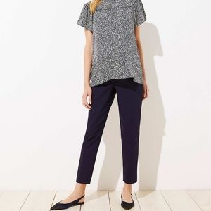 SOLD LOFT Petite Maternity Skinny Pants Navy 6P